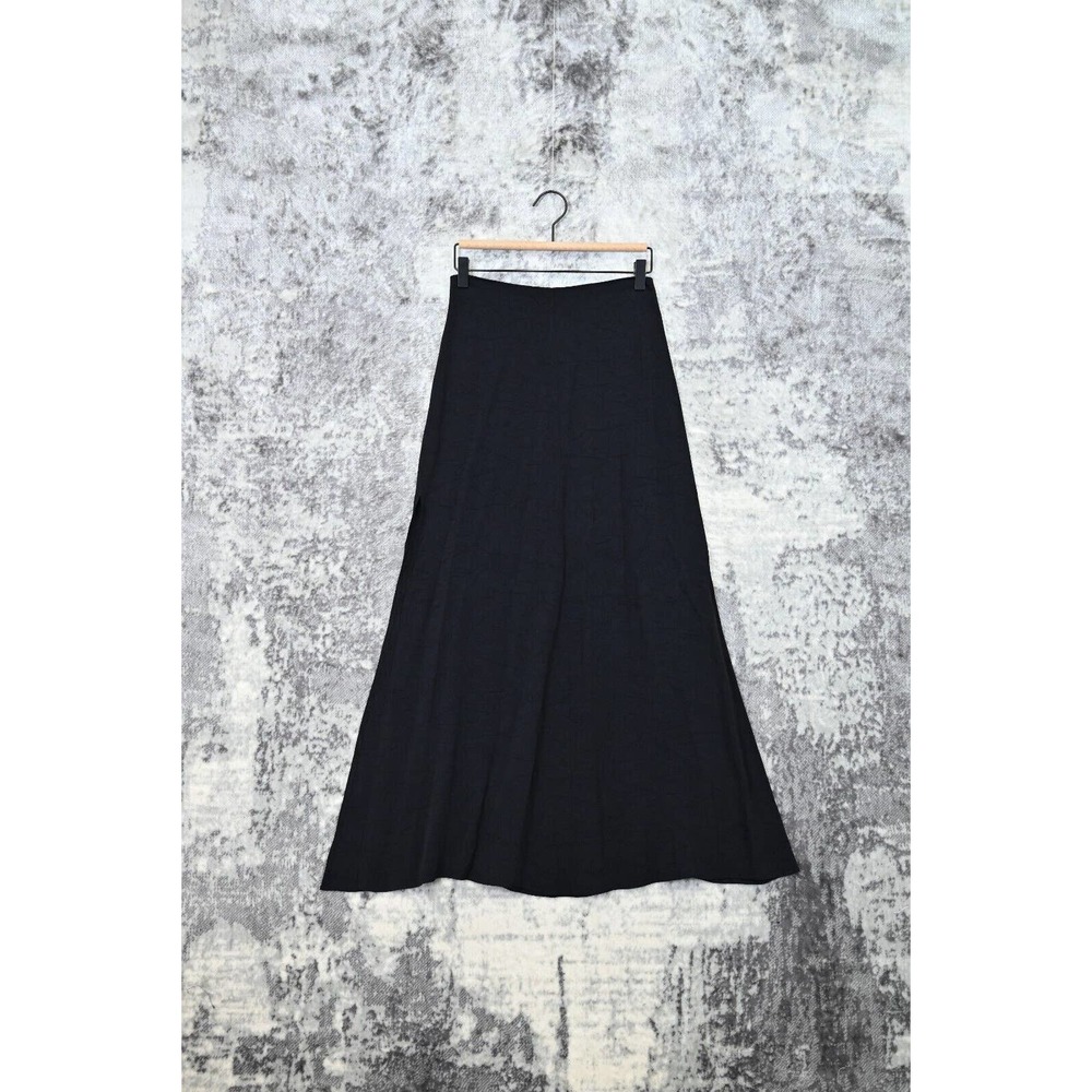 Reformation Black Crepe Maxi Skirt